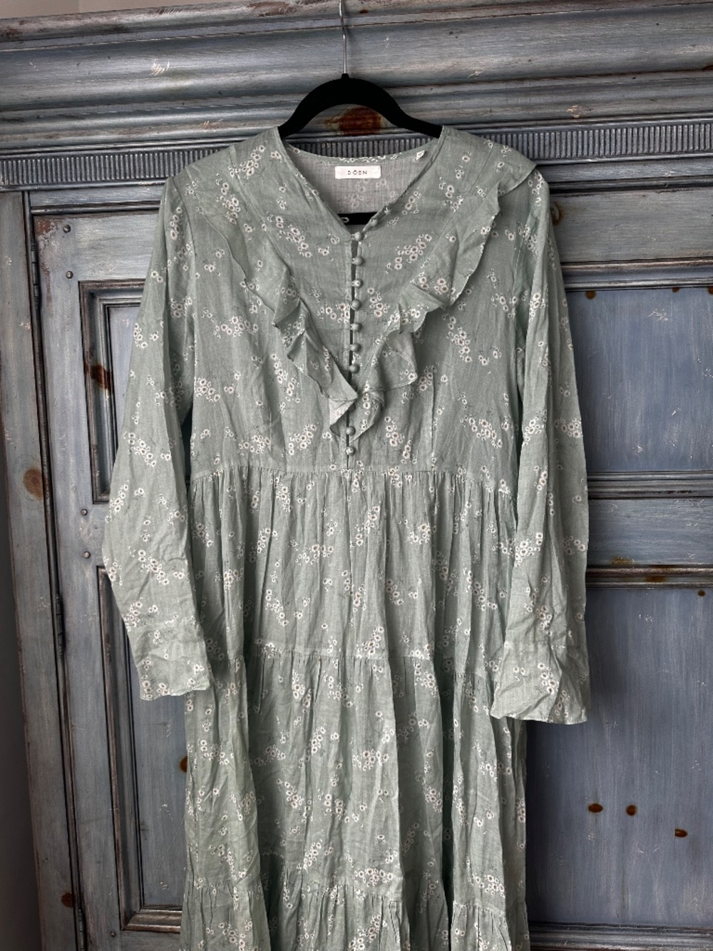 Doen Assam Dress in Sweet Daisy Floral Mint Green Size L - Picture 5 of 13